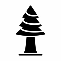 Fototapeta premium Christmas Tree Icon Design Vector Logo Template Illustration Sign And Symbol