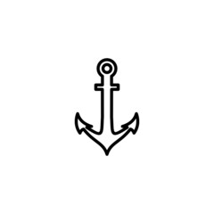 Anchor icon. Anchor sign and symbol. Anchor marine icon.