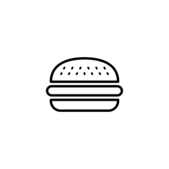 Burger icon. burger sign and symbol. hamburger