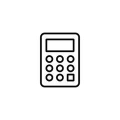 Calculator icon. Accounting calculator sign and symbol.