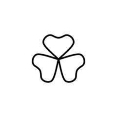 Clover icon. clover sign and symbol. four leaf clover icon.
