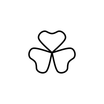 Clover icon. clover sign and symbol. four leaf clover icon.