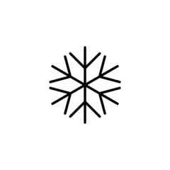 Snow icon. snowflake sign and symbol