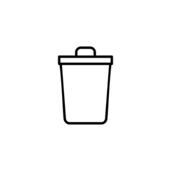 Trash icon. trash can icon. delete sign and symbol.
