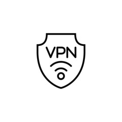 Vpn icon. Private network sign and symbol. virtual private network icon.