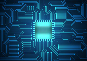 Circuit technology background with hi-tech digital
