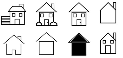 house icon set