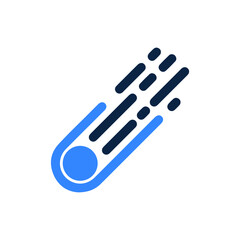 Cosmos satellite or asteroid icon