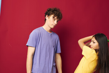 teenagers a bouquet of yellow flowers based friendship isolated background unaltered