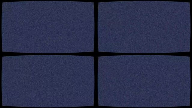 四画面　TV　四等分　ディスプレイ ON OFF ノイズ　砂嵐　画面　モーショングラフィクス