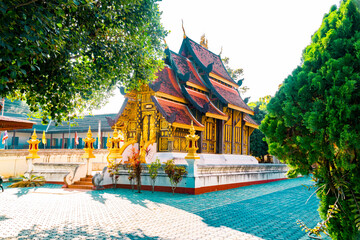Oldest Gold and Wood Temple in Thailand