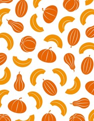 Food and drinks. Sample. Pumpkins and pumpkin slices.