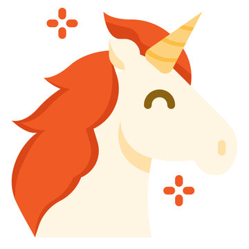 Unicorn Flat Icon