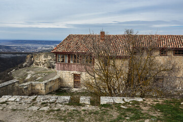 Homestead of A.S.Firkovich in cave city Chufut-Kale in Bakhchysarai, Crimea