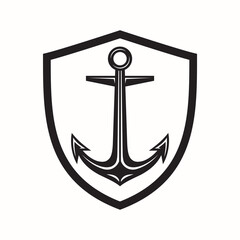 anchor logo black and white