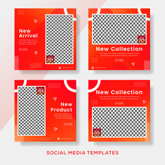 Fashion big sale banner for social media post template premium vector