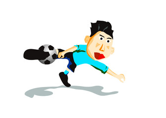 サッカー ボレーシュート ゴール