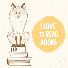 fox and books