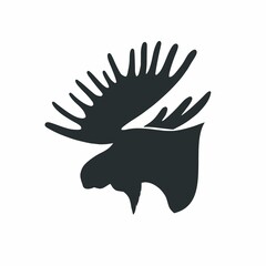 Silhouette of a moose