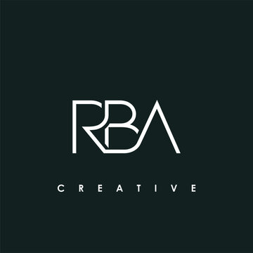 RBA Letter Initial Logo Design Template Vector Illustration