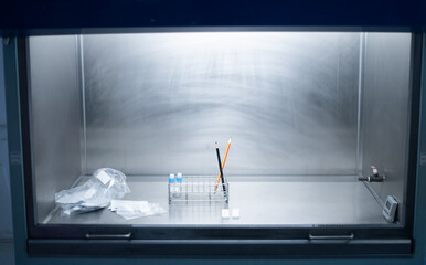 Bio safety cabinet in laboratory.