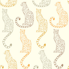 seamless pattern cheetah