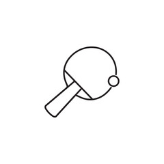 Table tennis pingpong logo design