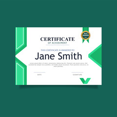 Certificate Template vector design stock vector
