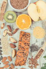 Healthy eating for thyroid gland. Ingredients containing vitamins and minerals