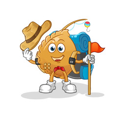 dumpling scout vector. cartoon character