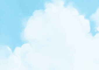 幻想的な水色の水彩テクスチャ背景
