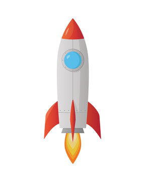rocket isolated vector