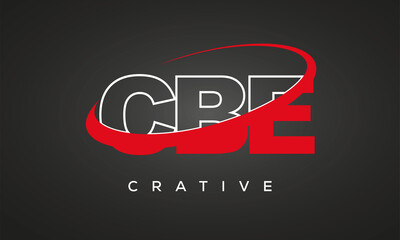 CBE creative letters logo with 360 symbol Logo design