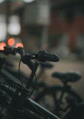 bicycle parking lot