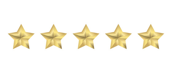 Obraz premium Five stars rating vector icon
