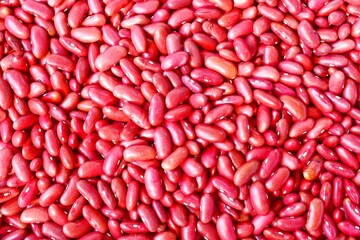 Abstract close-up red bean seeds background