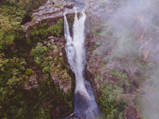 Carrington Falls in the Budderoo National Park, New South Wales in Australia