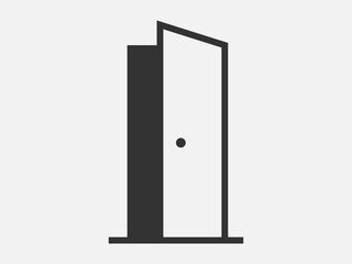 Close icon vector sign. Door icons symbol web design.