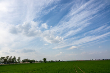 Cloud images with rain clouds and storm clouds in the landscape