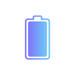 Battery vector icon with gradient
