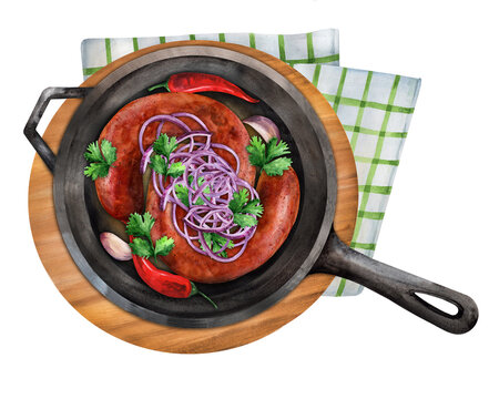 Kupati homemade sausage traditional Georgian dish