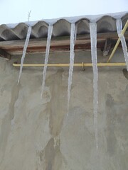 icicles on the wall