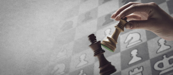 Chess game: the king is checkmated