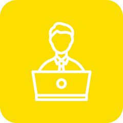 Online Learning Vector Icon Design Illustration
