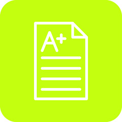 A+ Vector Icon Design Illustration