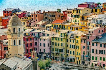 Fototapeta na wymiar Picturesque town of Vernazza, Liguria, Italy