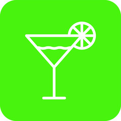 Cocktail Vector Icon Design Illustration