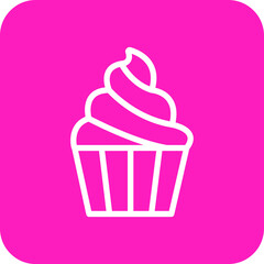 Sweet muffin Vector Icon Design Illustration