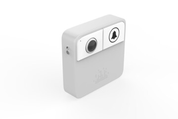 Introducing Blink Video Doorbell Outdoor camera system with Sync Module 2 Two-way audio, HD video, motion and chime app alerts. 3d illustration