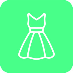 Wedding dress Vector Icon Design Illustration
